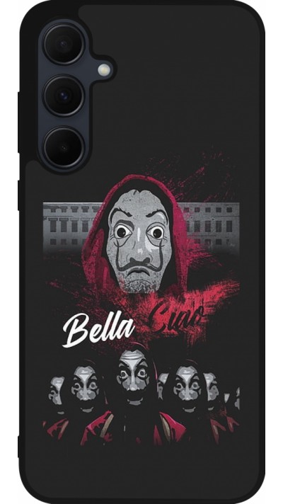 Samsung Galaxy A55 5G Case Hülle - Silikon schwarz Bella Ciao