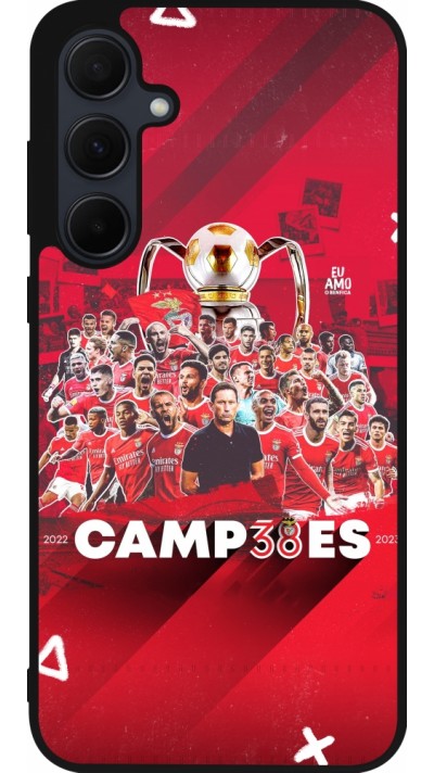 Samsung Galaxy A55 5G Case Hülle - Silikon schwarz Benfica Campeoes 2023