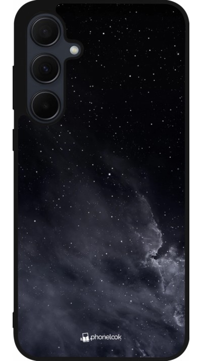 Samsung Galaxy A55 5G Case Hülle - Silikon schwarz Black Sky Clouds