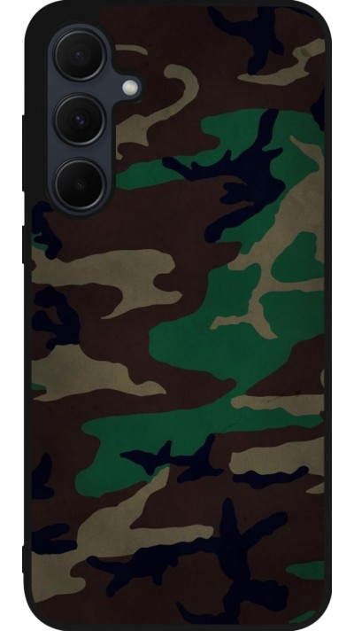 Samsung Galaxy A55 5G Case Hülle - Silikon schwarz Camouflage 3