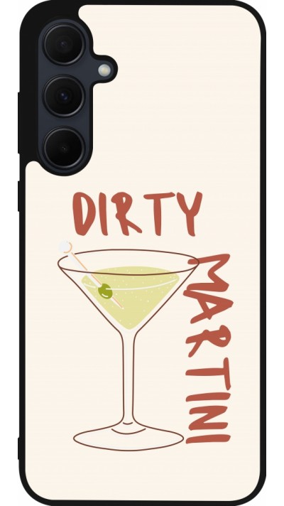 Samsung Galaxy A55 5G Case Hülle - Silikon schwarz Cocktail Dirty Martini