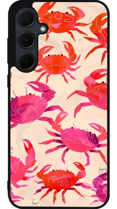 Samsung Galaxy A55 5G Case Hülle - Silikon schwarz Crabs Paint