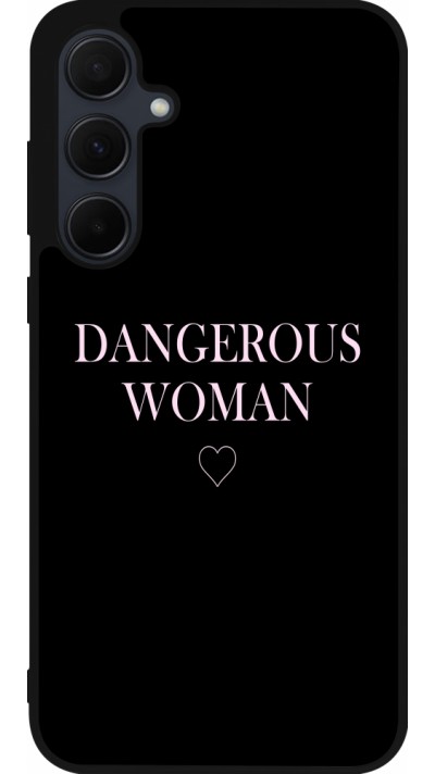 Samsung Galaxy A55 5G Case Hülle - Silikon schwarz Dangerous woman