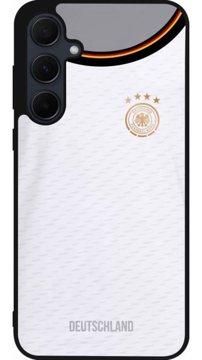 Samsung Galaxy A55 5G Case Hülle - Silikon schwarz Deutschland 2022 personalisierbares Fußballtrikot