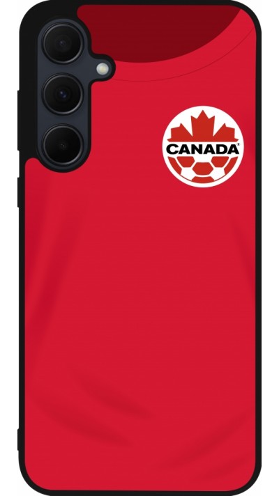 Samsung Galaxy A55 5G Case Hülle - Silikon schwarz Kanada 2022 personalisierbares Fussballtrikot