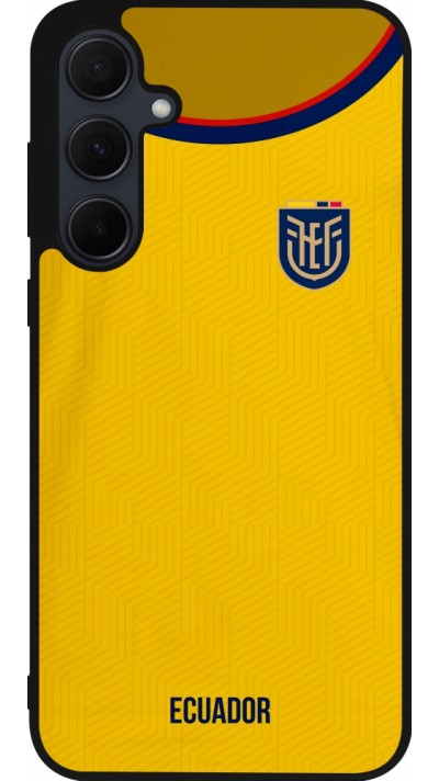 Samsung Galaxy A55 5G Case Hülle - Silikon schwarz Ecuador 2022 Fußballtrikot