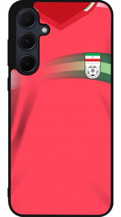 Samsung Galaxy A55 5G Case Hülle - Silikon schwarz Iran 2022 personalisierbares Fussballtrikot