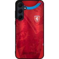 Samsung Galaxy A55 5G Case Hülle - Silikon schwarz Tschechische Republik personalisierbares Fussballtrikot