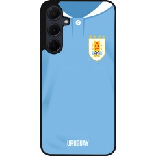 Samsung Galaxy A55 5G Case Hülle - Silikon schwarz Uruguay 2022 personalisierbares Fussballtrikot