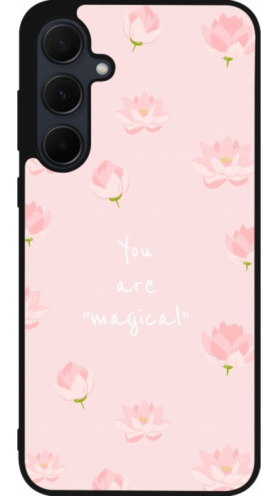 Samsung Galaxy A55 5G Case Hülle - Silikon schwarz Mom 2023 your are magical