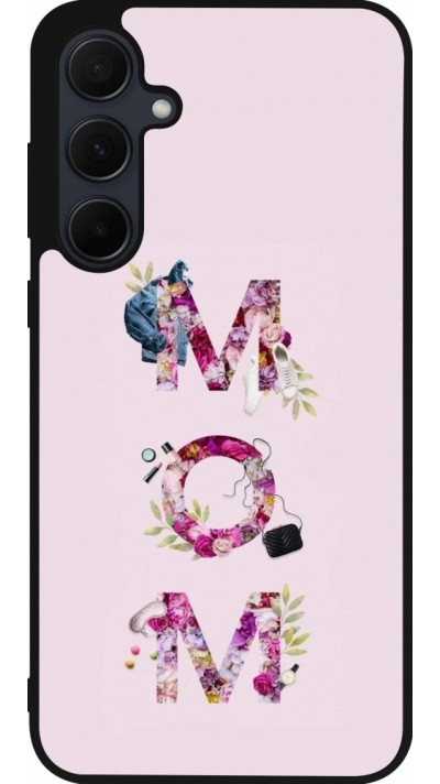 Samsung Galaxy A55 5G Case Hülle - Silikon schwarz Mom 2024 girly mom