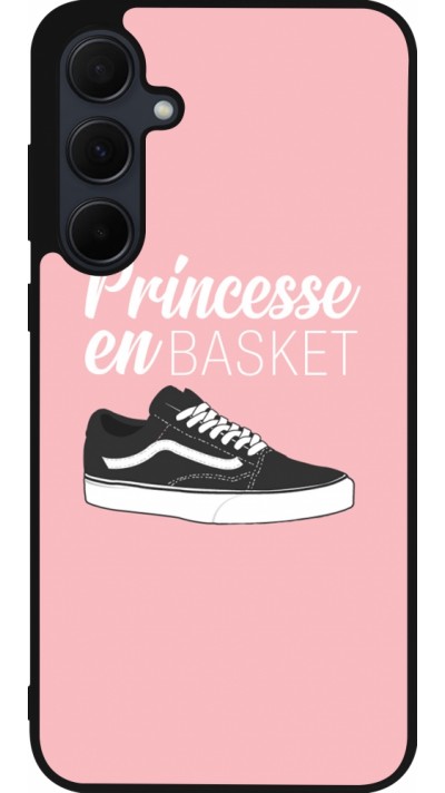 Samsung Galaxy A55 5G Case Hülle - Silikon schwarz princesse en basket