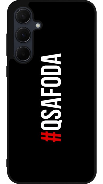 Samsung Galaxy A55 5G Case Hülle - Silikon schwarz Qsafoda 1