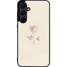 Samsung Galaxy A55 5G Case Hülle - Silikon schwarz Rosa Sand Minimalistisch