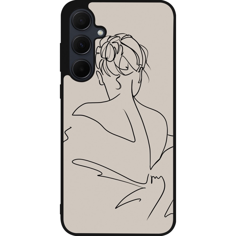 Samsung Galaxy A55 5G Case Hülle - Silikon schwarz Salnikova 05