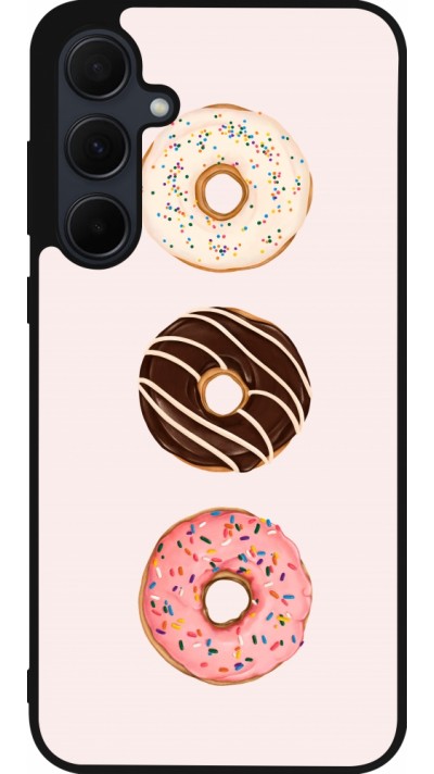 Samsung Galaxy A55 5G Case Hülle - Silikon schwarz Spring 23 donuts