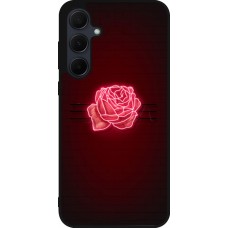 Samsung Galaxy A55 5G Case Hülle - Silikon schwarz Spring 23 neon rose