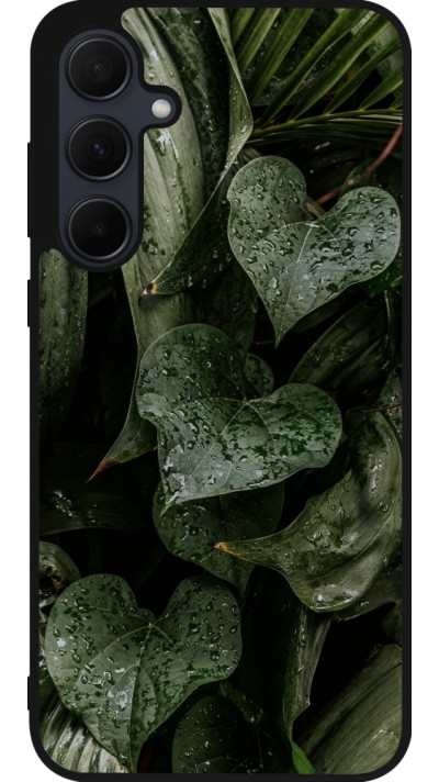 Samsung Galaxy A55 5G Case Hülle - Silikon schwarz Spring 23 fresh plants