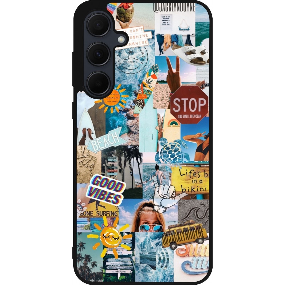 Samsung Galaxy A55 5G Case Hülle - Silikon schwarz Summer 2021 15