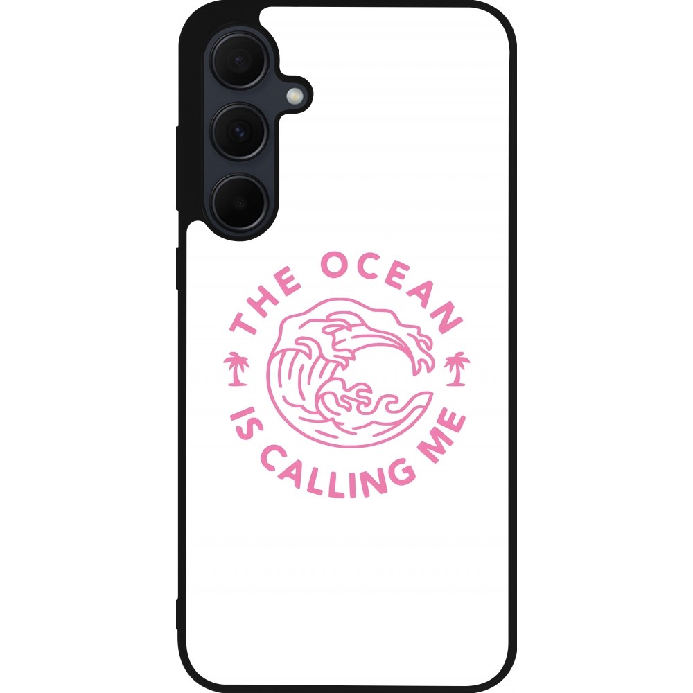 Samsung Galaxy A55 5G Case Hülle - Silikon schwarz The Ocean is calling me