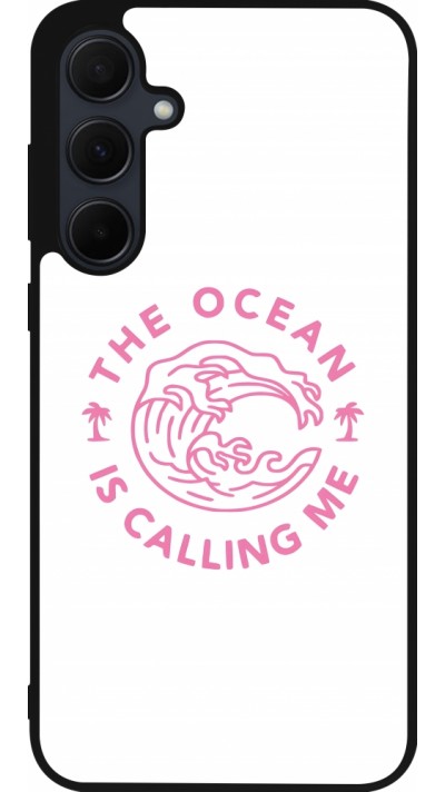 Samsung Galaxy A55 5G Case Hülle - Silikon schwarz The Ocean is calling me