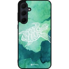 Samsung Galaxy A55 5G Case Hülle - Silikon schwarz Turtle Aztec Watercolor