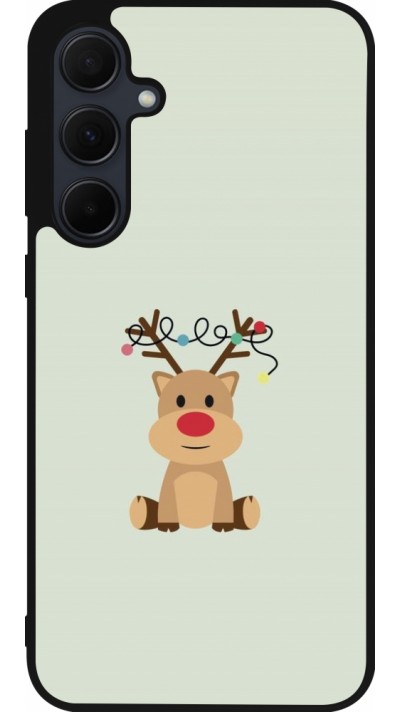 Samsung Galaxy A55 5G Case Hülle - Silikon schwarz Christmas 22 baby reindeer