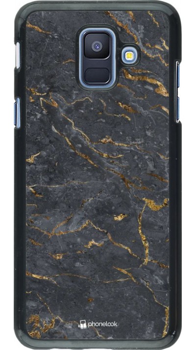 Hülle Samsung Galaxy A6 - Grey Gold Marble