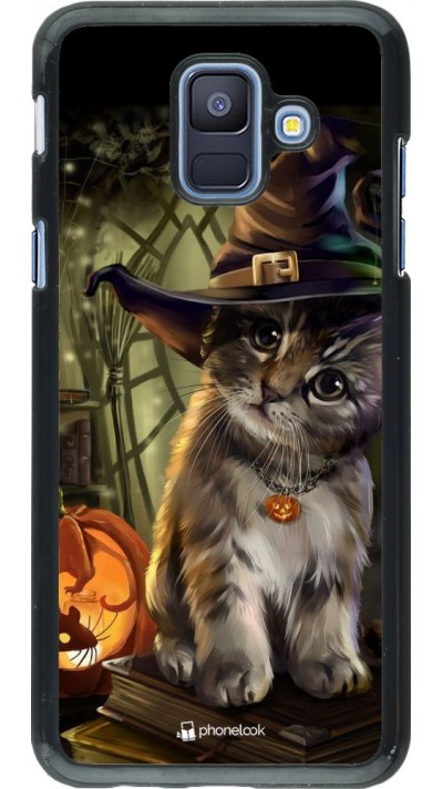 Hülle Samsung Galaxy A6 - Halloween 21 Witch cat