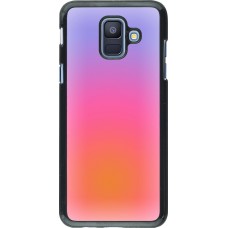 Samsung Galaxy A6 Case Hülle - Orange Pink Blue Gradient