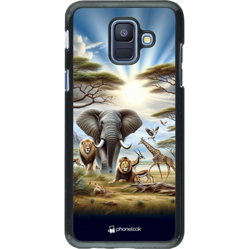 Samsung Galaxy A6 Case Hülle - Afrikanisches Wildleben