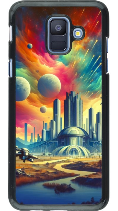 Coque Samsung Galaxy A6 - Ville extra-dôme futuriste