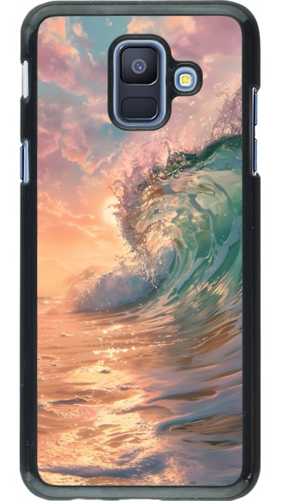 Samsung Galaxy A6 Case Hülle - Wave Sunset