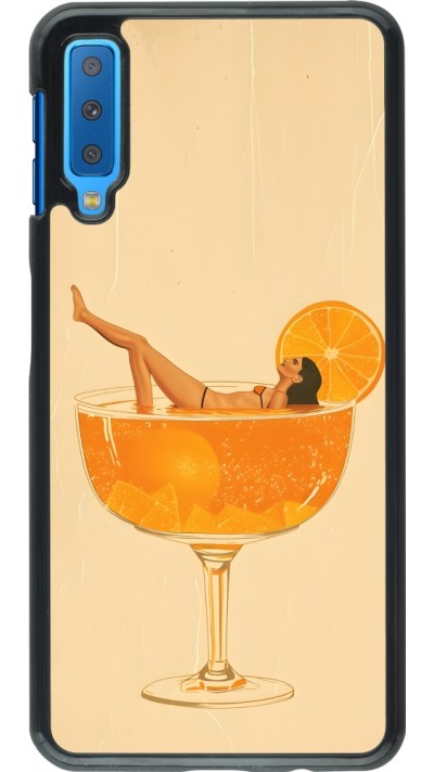 Samsung Galaxy A7 Case Hülle - Cocktail Bath Vintage