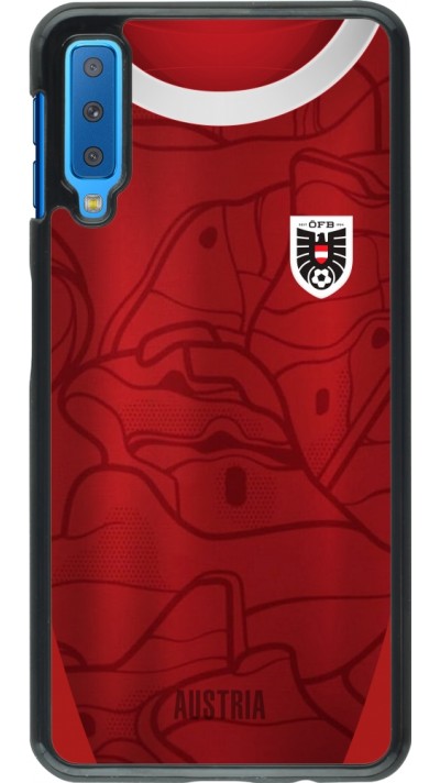 Samsung Galaxy A7 Case Hülle - Austria personalisierbares Fussballtrikot