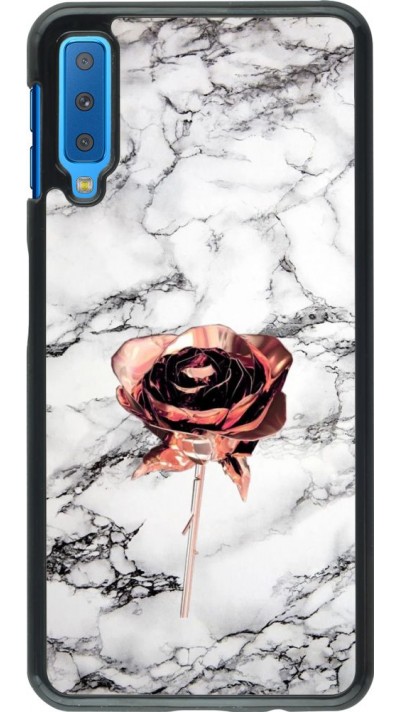 Hülle Samsung Galaxy A7 - Marble Rose Gold