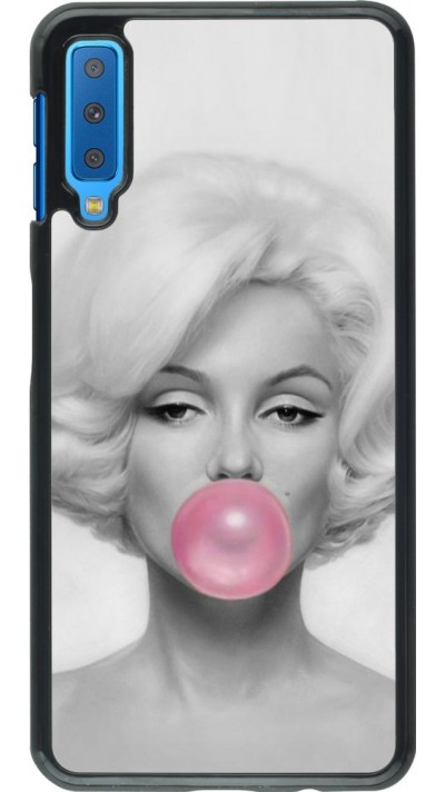 Hülle Samsung Galaxy A7 - Marilyn Bubble