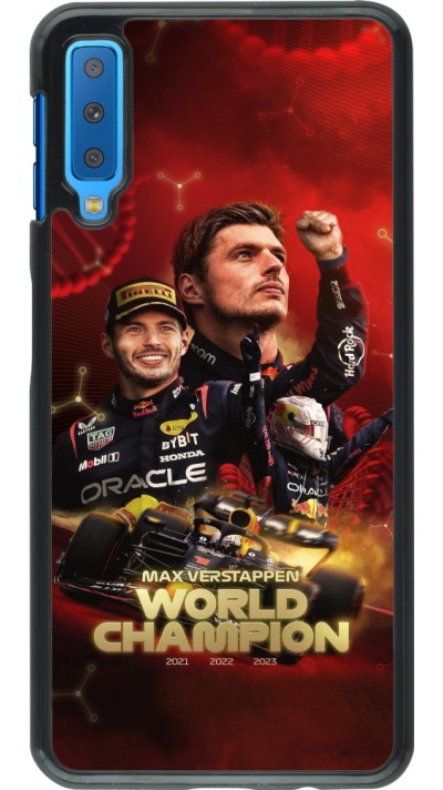 Samsung Galaxy A7 Case Hülle - Max Verstappen Champion 2023