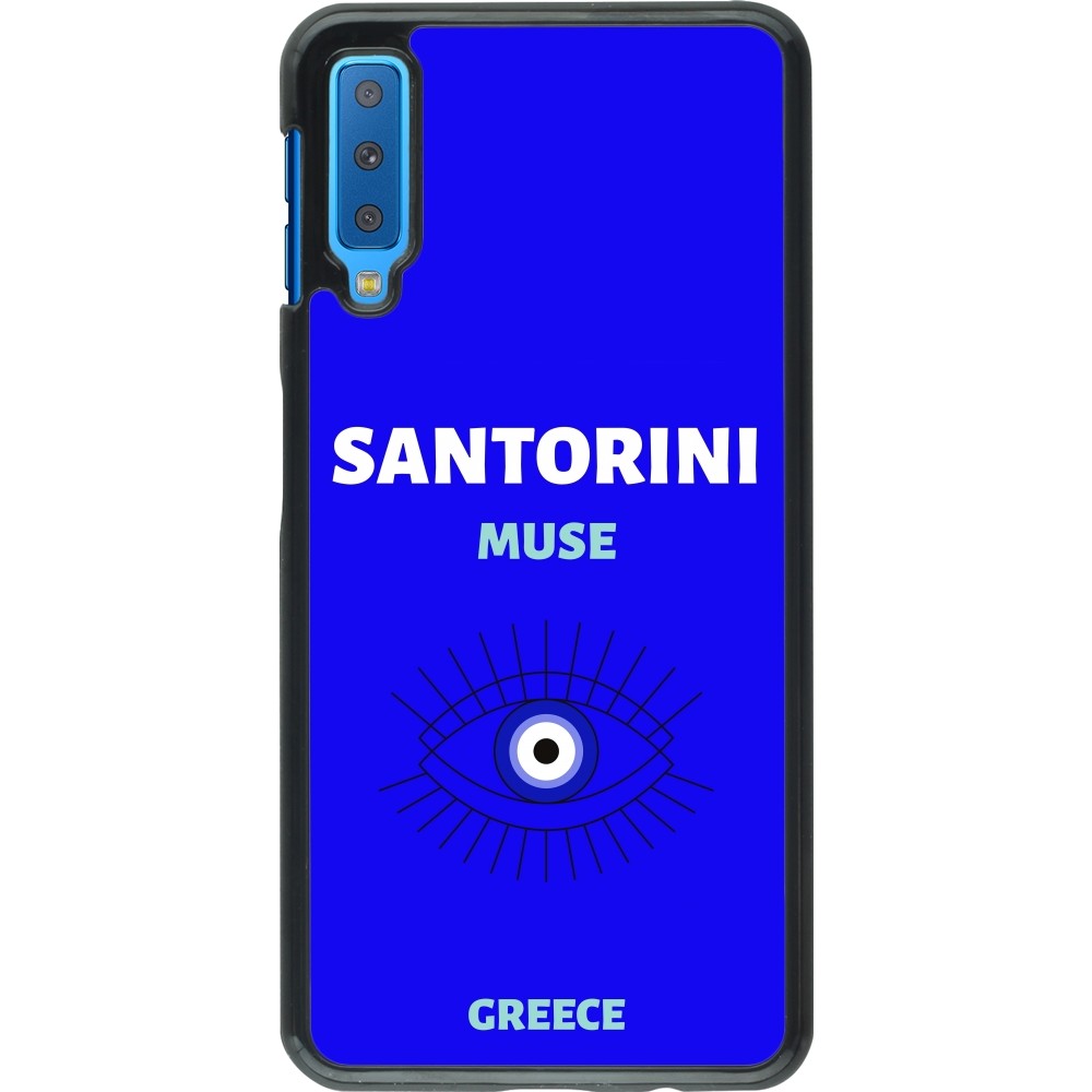 Samsung Galaxy A7 Case Hülle - Pop Summer Destination Santorini