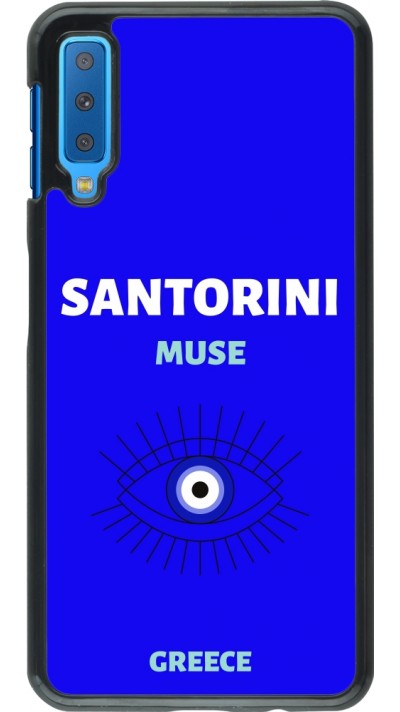 Samsung Galaxy A7 Case Hülle - Pop Summer Destination Santorini