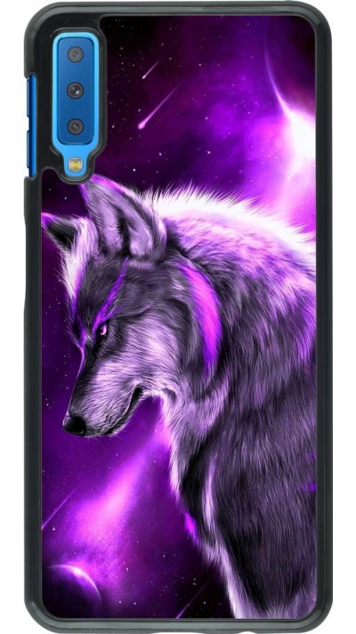 Hülle Samsung Galaxy A7 - Purple Sky Wolf