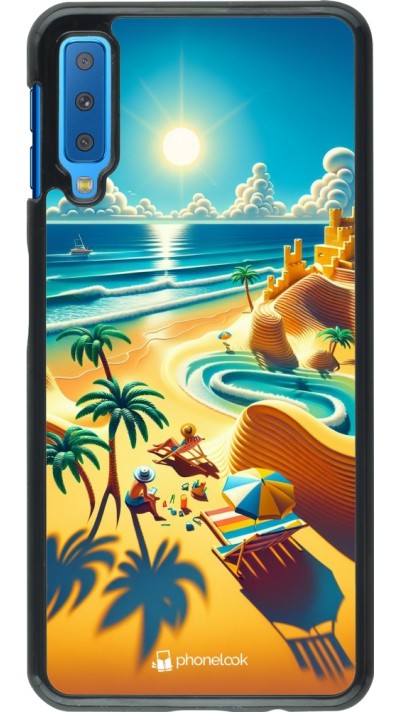 Samsung Galaxy A7 Case Hülle - Sonnenuntergang Brise