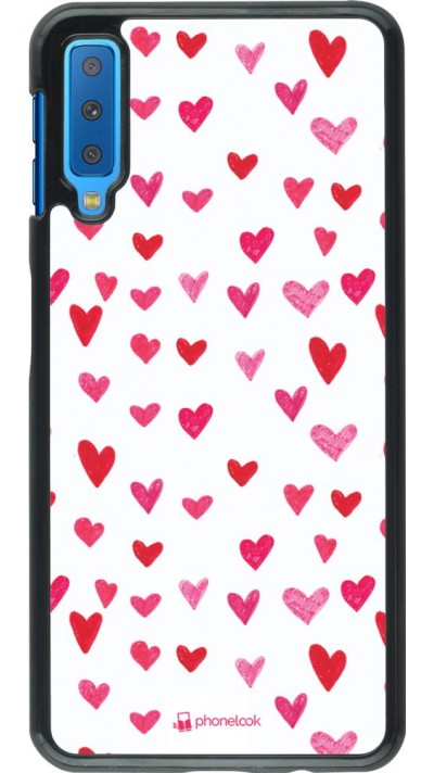 Coque Samsung Galaxy A7 - Valentine 2022 Many pink hearts