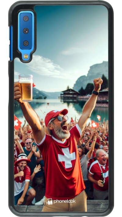 Samsung Galaxy A7 Case Hülle - Schweizer Sieg Fanzone Euro 2024