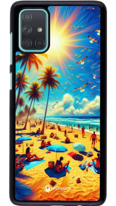 Samsung Galaxy A71 Case Hülle - Sommer Paradies Farbe