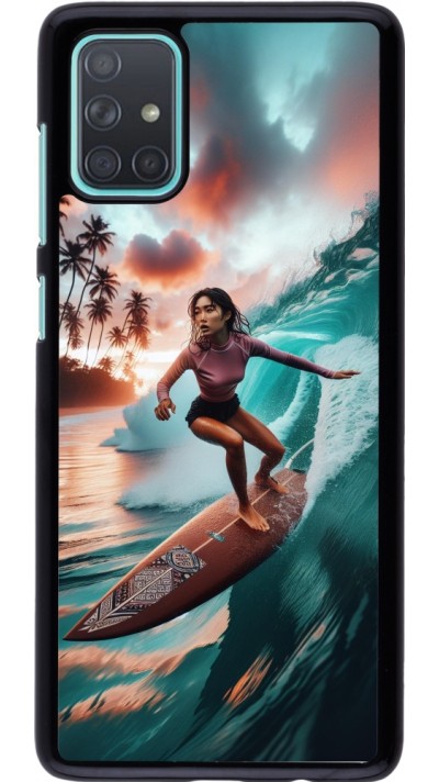 Samsung Galaxy A71 Case Hülle - Surferin aus Bali