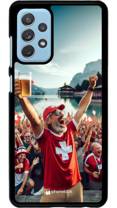 Coque Samsung Galaxy A72 - Victoire suisse fan zone Euro 2024