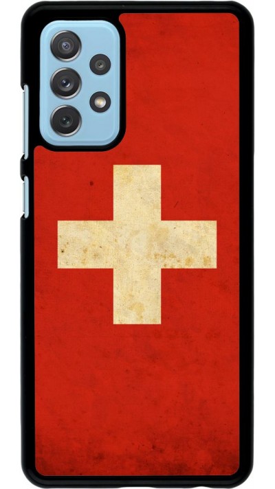 Coque Samsung Galaxy A72 - Vintage Flag SWISS