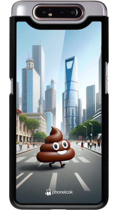 Samsung Galaxy A80 Case Hülle - Kackhaufen Emoji Spaziergang