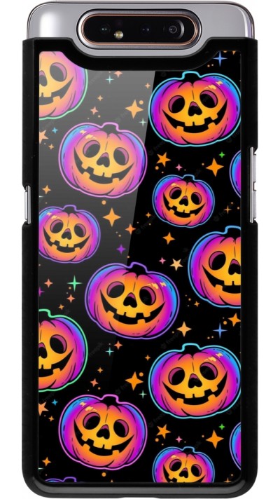 Coque Samsung Galaxy A80 - Halloween 2024 rainbow pumpkins